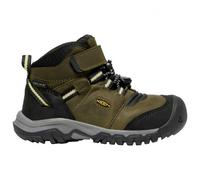 Keen - Kid's Ridge Flex Mid WP - Chaussures de randonnée - US 13K | EU 31 - dark olive / dusky citron