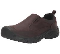 KEEN Men's Targhee 3 Slip On Comfortable Casual Leather Mules, Dark Earth/Mulch, 10 Wide