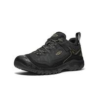 KEEN Men's Targhee 4 Low Height Durable Comfortable Waterproof Hiking Shoes, Triple Black, 7.5