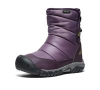 KEEN Mixte Enfant Puffrider Waterproof Bottes de Neige, Noir Prune Daiquiri Vert, 6 UK