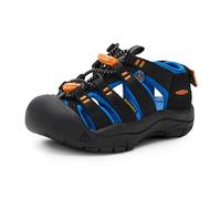 KEEN Newport Boundless (Toddler/Little Big Kid) Sandals, Dark Olive/Scarlet Ibis