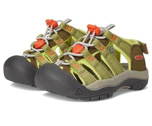 KEEN Newport Boundless (Toddler/Little Big Kid) Sandals, Dark Olive/Scarlet Ibis