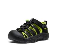 KEEN Newport H2, Sandale Mixte Enfant, BLACK/LIME GREEN, 24