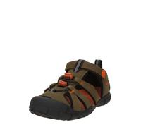 Keen - Seacamp II CNX - Sandales randonnée enfant Dark Olive / Gold Flame - 32 - 33