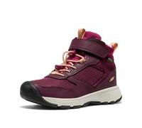 KEEN Skua Mid Waterproof Bottes de randonnée, Fouzz Figue et pêche, 24 EU