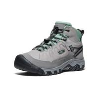 KEEN Targhee 4 Mid Height Durable Comfortable Waterproof Hiking Boots, Alloy/Granite Green, 2 US Unisex Big Kid