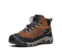 KEEN Unisex-Child Targhee 4 Mid Waterproof Hiking Boots, Bison/Brindle, 1