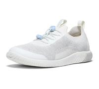 KEEN Unisex-Child KNX Knit Lace Sneakers, Star White/Skyway, 34
