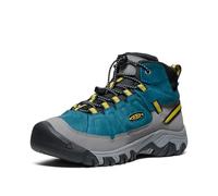 KEEN Unisex-Child Targhee 4 Mid Waterproof Hiking Boots, Alloy/Granite Green, 7