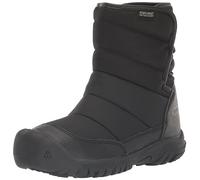 KEEN Unisex Kid's Puffrider Waterproof Snow Boots, Noir acier gris., 13 UK Child