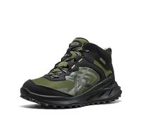 KEEN Unisexe enfant Zionic mi-hauteur imperméable tout terrain facile à enfiler, Noir/vert bronze, 8 Little Kid