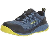 Keen Utility Men's Arvada Low Height Composite Toe Breathable Industrial Work Sneakers, Naval Academy/Evening Primrose, 8 Wide