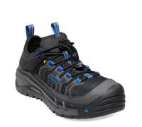 KEEN Utility Men's Birmingham Low Composite Toe Athletic Work Sneakers, Magnet/Bright Cobalt, 8.5