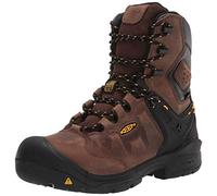 Keen Utility Men's Dover 8” Composite Toe Waterproof Work Boot Construction, Dark Earth/Black, 15