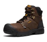KEEN Utility Men's Independence 6 Composite Toe Internal Metatarsal Guard Waterproof Work Boots, Dark Earth/Black, 14 Wide