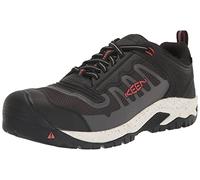 KEEN Utility Men's Reno Low Height Composite Toe Flexible Waterproof Athletic Work Shoes, Red Clay/Black, 10.5