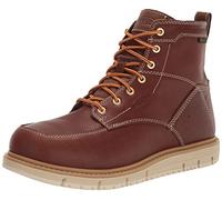 KEEN Utility Men's San Jose 6 Alloy Toe Waterproof Wedge Work Boots, Tortoise Shell/Star White, 13 Wide