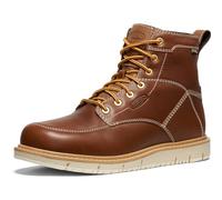 KEEN Utility Men's San Jose 6 Soft Toe Waterproof Wedge Work Boots, Tortoise Shell/Star White, 11 Wide