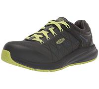KEEN Utility Men's Vista Energy Low Height Composite Toe Industrial Work Sneakers, Magnet/Green Glow, 8 Wide