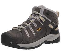 KEEN Utility womens Flint 2 Mid Steel Toe Waterproof Work Construction Boot, Magnet/Vapor, 8.5 US