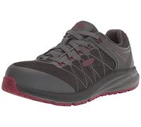 KEEN Utility Women's Vista Energy Low Height Composite Toe Industrial Work Sneakers, Magnet/Rhubarb, 8.5
