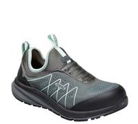 KEEN Utility Women's Vista Energy Shift Low Composite Toe Slip On Industrial Work Sneakers, Steel Grey/Blue Glass, 11 Wide