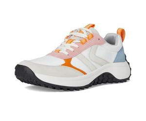 KEEN Women's KS86 Comfortable Durable Retro Style Sneakers, Zephyr/Orange Pepper, 8