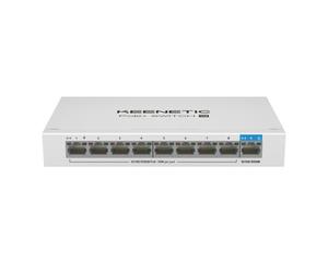 Keenetic PoE+ Switch 9 Commutateur Gigabit 9 ports avec 8 ports PoE+ et budget énergétique de 120 W
