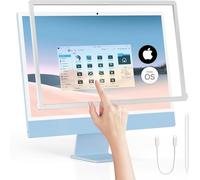 Keenhot Trackpad Touchscreen Frame for iMac, High-Precision Touchpad Support Multi-Gesture, Ultra Slim Touch Screen Activator for 24-inch iMac M1, M3, M4(Stylus Pen Included)