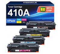 KEENKLE 410A Lot de 4 Toners compatibles avec HP 410X Multipack, CF410A CF410X, pour HP MFP m477fdw, Color Laserjet Pro MFP M477fdw M477fdn M452nw M377dw M452dn M452dw M477dw