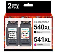 PG-540XL CL-541XL Cartouche d'encre Remanufactured pour Canon 540 et 541 XL PG-540 CL-541 pour Pixma MG3650 MG4250 MG3500 MG3600 MG3100 MG3150 MG3200 MG3250 MG3550 MX375 (Noir Couleur, 2-Pack)