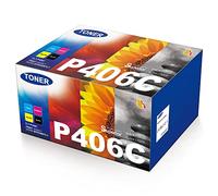 KEENKLE CLT-P406C CLT-406S Pack de 4 Cartouches de Toner Compatible pour Samsung CLT-K406S CLT-C406S CLT-Y406S CLT-M406S pour Samsung Xpress C460W C460 C460FW C410W CLX-3305 CLX-3300 CLP-360 CLP-360N