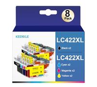 KEENKLE LC422XL Compatible Ink Cartridge for Brother LC422 XL LC422 LC-422VAL Cartridges Suitable for Brother MFC-J5340DW MFC-J5740DW MFC-J6940DW MFC-J5345DW MFC-J6540DW (8 Pack)
