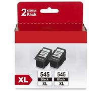 PG 545 XL Cartouches d'encre Remplacement pour Canon 545 545XL pour Pixma TS3150 MG2450 MX495 TR4550 MG2950S MG2550 MG2550S MG2555 MG2950 MG2450 TS3150 TS3151 MX490 MG2500 TS3350 TS3352 (2 Noir XL)