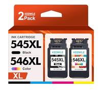 Remplacement pour Canon PG-545XL CL-546XL Cartouches d'encre (Noire + Couleur XL) PG-545 CL-546 XL 545 546 XL pour Pixma MX495 TR4550 TR4551 TS3150 TS3151 MG2450 MG2500 MG2950 MG2950S MG2550S MG2555S