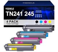 TN-241 TN-245 Cartouche de Toner Remplacement pour Brother TN245 TN241 TN241BK Toner pour Brother DCP-9020CDW MFC-9330CDW MFC-9340CDW HL-3140CW HL-3150CDW MFC-9140CDN (Noir Cyan Magenta Jaune, 4-Pack)