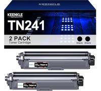 KEENKLE TN241BK TN242BK Compatible avec Brother TN-241 TN-242 TN245 TN246 pour Toner Brother MFC 9332CDW DCP 9022CDW MFC 9142 CDN HL-3142CW HL-3152CDW MFC-9342CDW (2 Noirs)