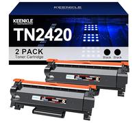 KEENKLE TN2420 TN-2420 Compatible pour Brother TN2410 TN-2420 TN-2410 pour DCP-L2530DW MFC-L2710DN HL-L2310D MFC-L2730DW MFC-L2750DW HL-L2350DW MFC-L2710DW DCP-L2550DW DCP-L2510D (2 Noir)
