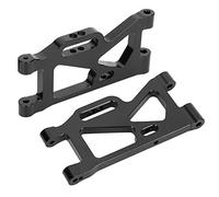 Keenso 1 Paire de Bras Oscillants en Alliage D'aluminium Noir pour Voiture 144001 RC, Parfait pour Les Amateurs de Bricolage (Black)