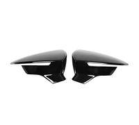 Keenso 1 Paire de Coques de Rétroviseur Latéral, Coques de de Rétroviseur Gauche Droite de Remplacement pour Seat Mk3 5F St 2013 2019 (Noir Brillant)