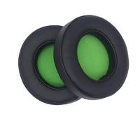 Keenso 1 Paire de Coussinets d'oreille, Coussinets d'oreille en Mousse à Mémoire de Forme en Cuir protéiné pour Casque de Jeu Kraken 7.1 V2 (Vert foncé)