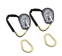 Keenso 1 paire de feux clignotants LED clignotants clignotants pour moto R1 R6 R6S (jaune transparent coque)