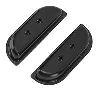 Keenso 1 Paire de Poubelles D'accoudoir à Poignée Intérieure, Accoudoirs de Panneau de Porte, Gobelets de Remplacement en Métal pour Camion F-100 1973 à 1979 Noir