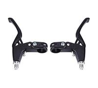 Keenso 1 Paire Poignée de Frein de Vélo de Montagne, Poignées de Leviers de Frein de Vélo en Alliage d'Aluminium Montagne Vélo Niveau de Frein de Vélo Freins à Main pour Vélos(Black)