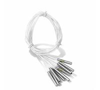 Keenso 10 Pièces PT100 Sonde de Capteur Etanche 4 x 30mm x 50cm pour Régulateur de Température Capteur de Température