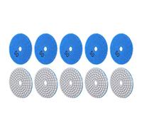 Keenso 10pcs Disques de Broyage 3 Pouces Polirants - 50 Maille pour les Pierres en Béton en Marbre