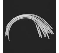 Keenso 10pcs Ligne de Pêche à la Mouche, Connecteur de Boucles de Pêche 30LB / 50LB Ligne de Boucle de Mouche Accessoire de Pêche(Blanc 50LB)