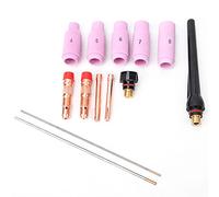Keenso 13pcs Tig-wies Tople Ares pour les Brûleurs WP-26, Vie D'électrode Wolfram Persistante, pour L'équipement de Soudage, la Céramique et le Métal (13 pièces)