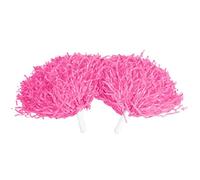 Keenso 2 pcs Cheerleading Poms, Cheerleading Poms Pompons de Pom-Pom Girl PE Cheerleading Pom Poms Sport Dance Party Accessoires Utiles Bravo (Rose)