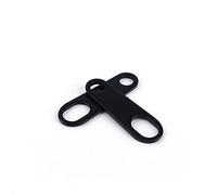 Keenso 2 pcs Clignotants Moto Support, Support de Montage Support de Relocalisation de Lumière Arrière/Avant d'Indicateur Universel Noir